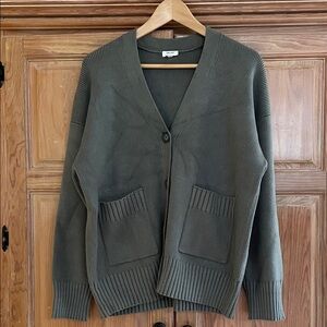 Splendid Dark Olive Cardigan Sweater